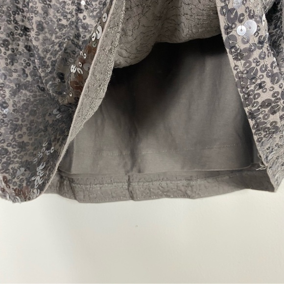 Garnet Hill sequined top and matching sequined skirt set in mocha - Picture 14 of 16